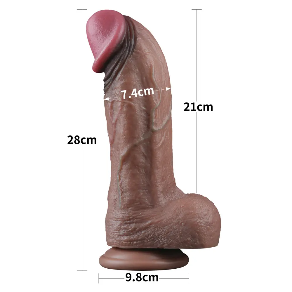 Lovetoy Dual Layered Silicone Cock 28 Cm Büyük Realistik Penis LV411062