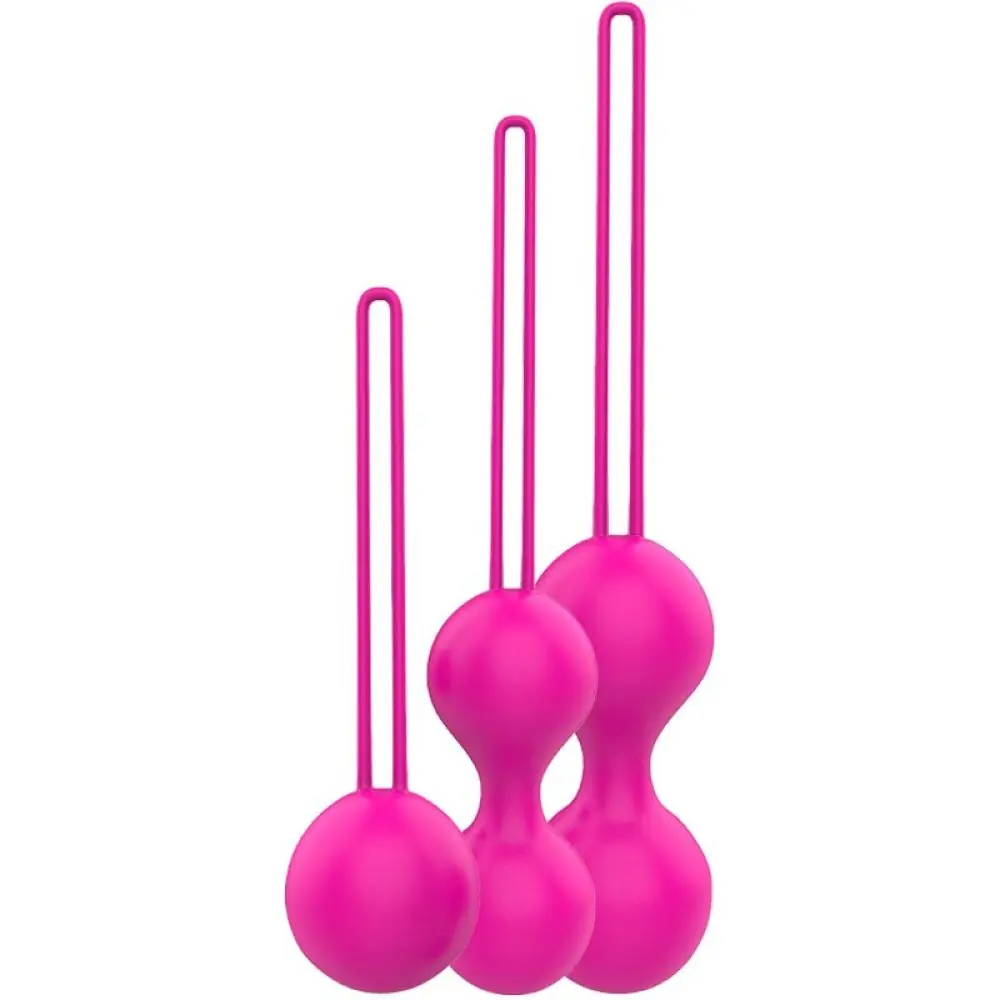 Vişne Kegel Balls Exercisers Metal Ağırlıklı Kegel Egzersiz Topu Set-Pink