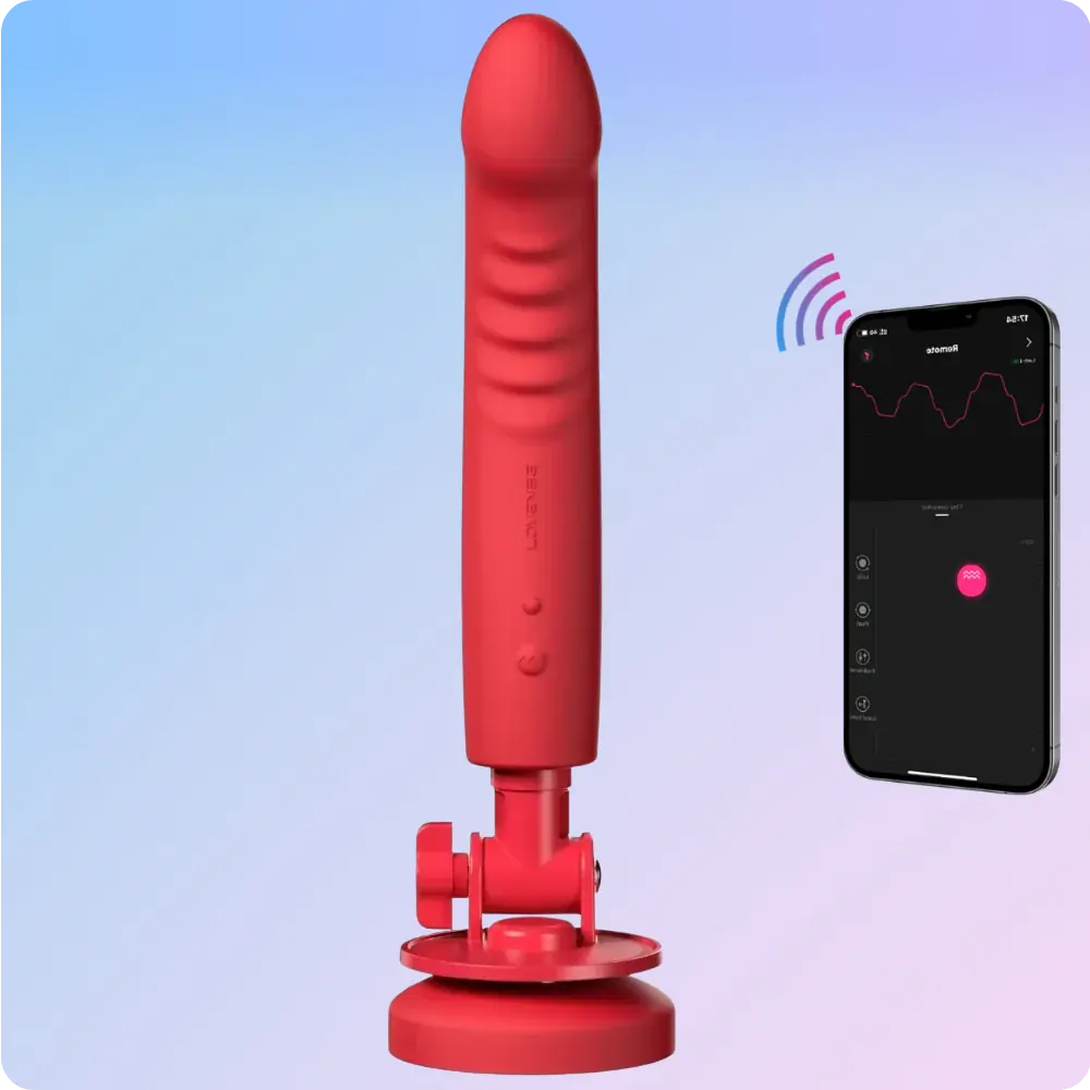 Lovense Mission 2 Telefon Kontrollü ve Vantuzlu Hareketli Vibratör