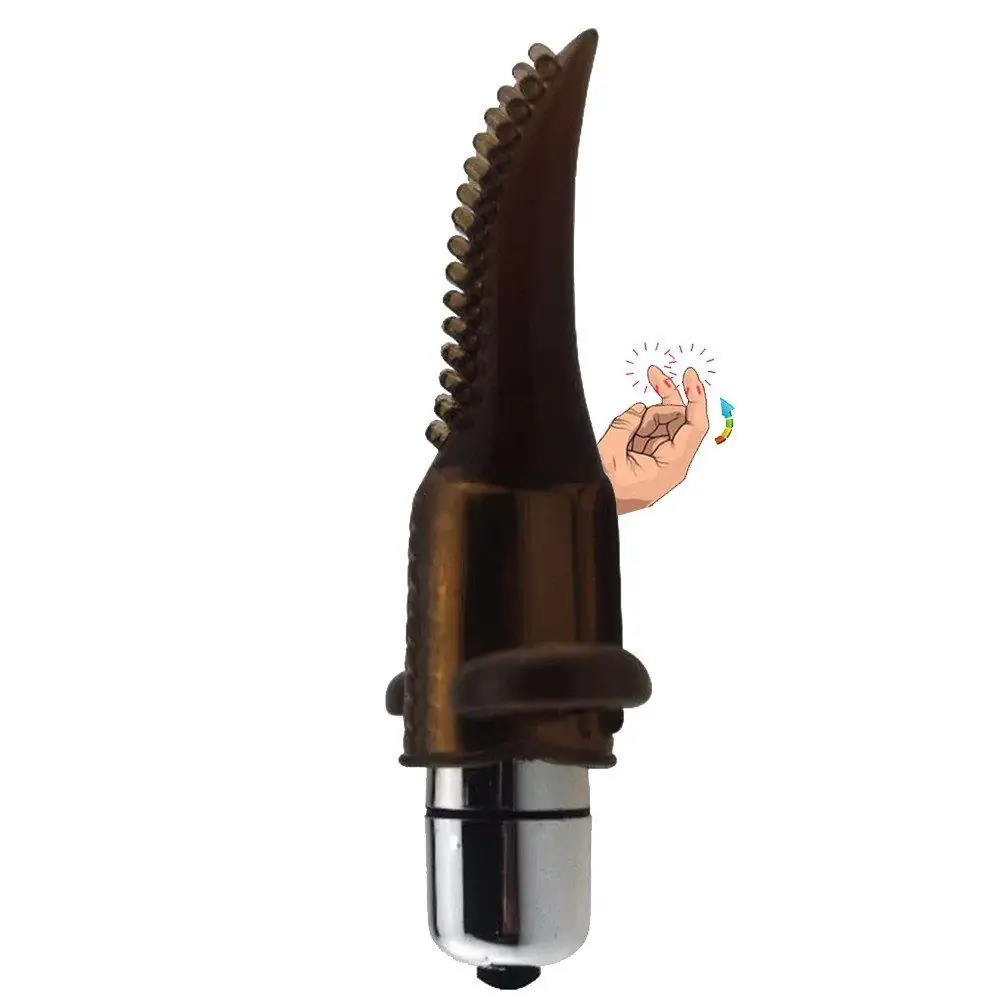 Vişne To Me Finger Vibrator Klitoris Uyarıcı Parmak Vibratör-Black