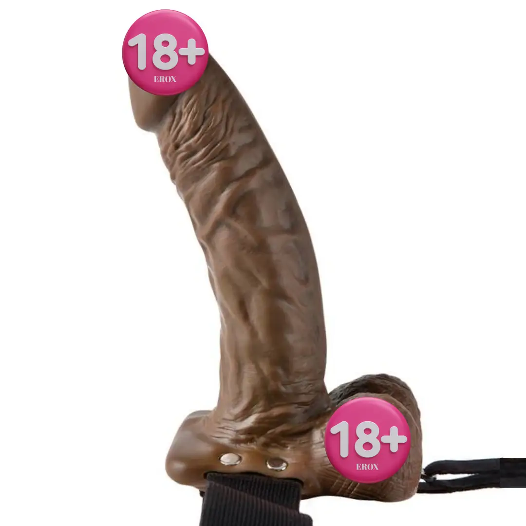 Pipedream Fetish Fantasy Series 9 Inch Hollow Strap-On With Balls Kemerli İçi Boş Penis