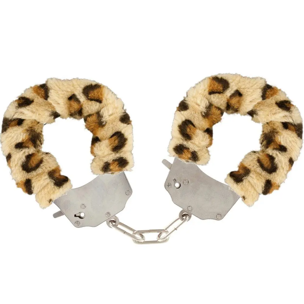 Vişne Dreams Leopar Peluşlu Metal Kelepçe