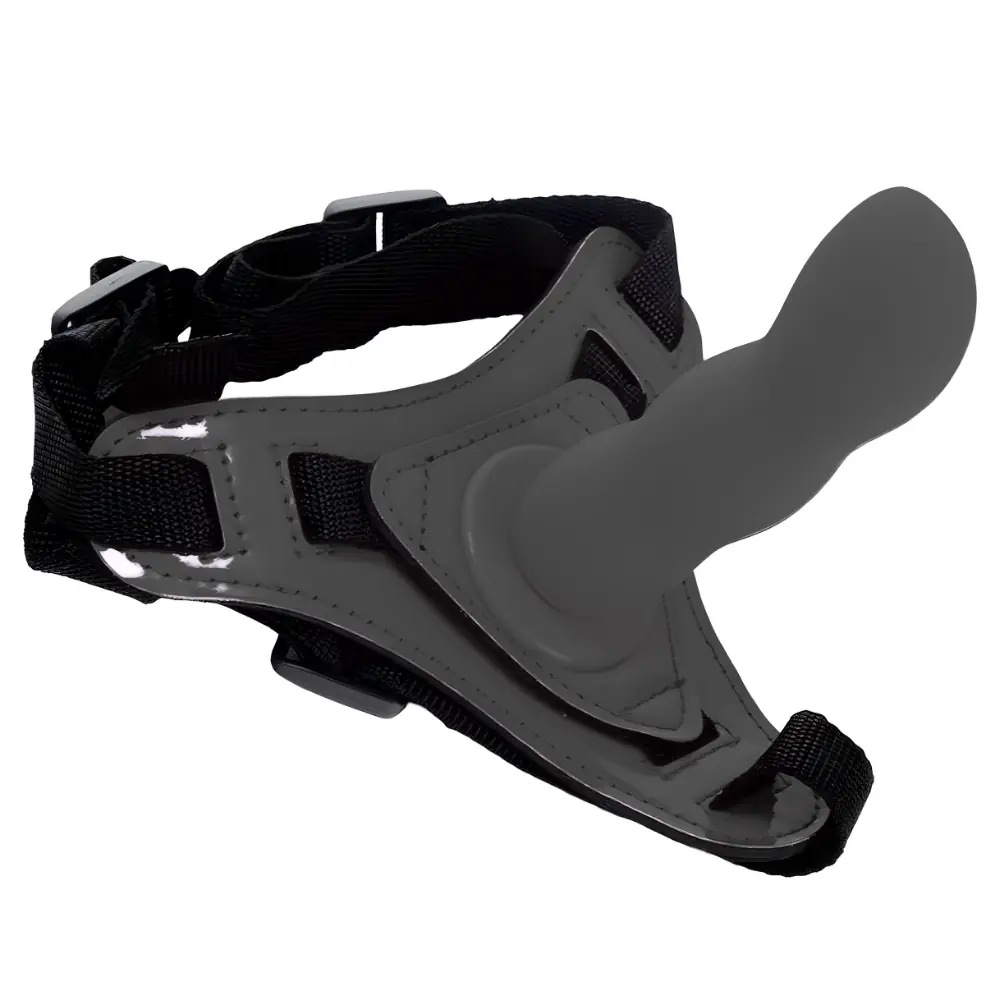 Vişne Strapon Curve İçi Dolu Kemerli Penis-Black