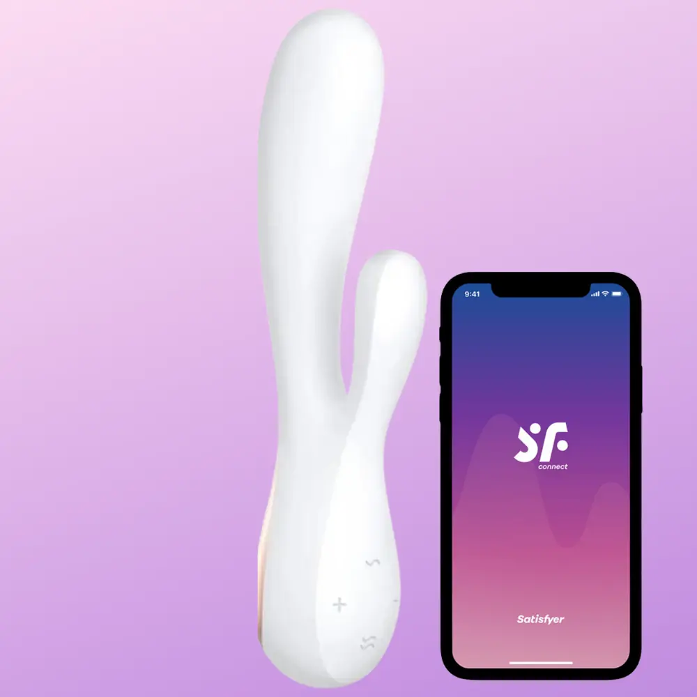 Satisfyer Mono Flex Telefon Kontrollü Rabbit Vibratör-White