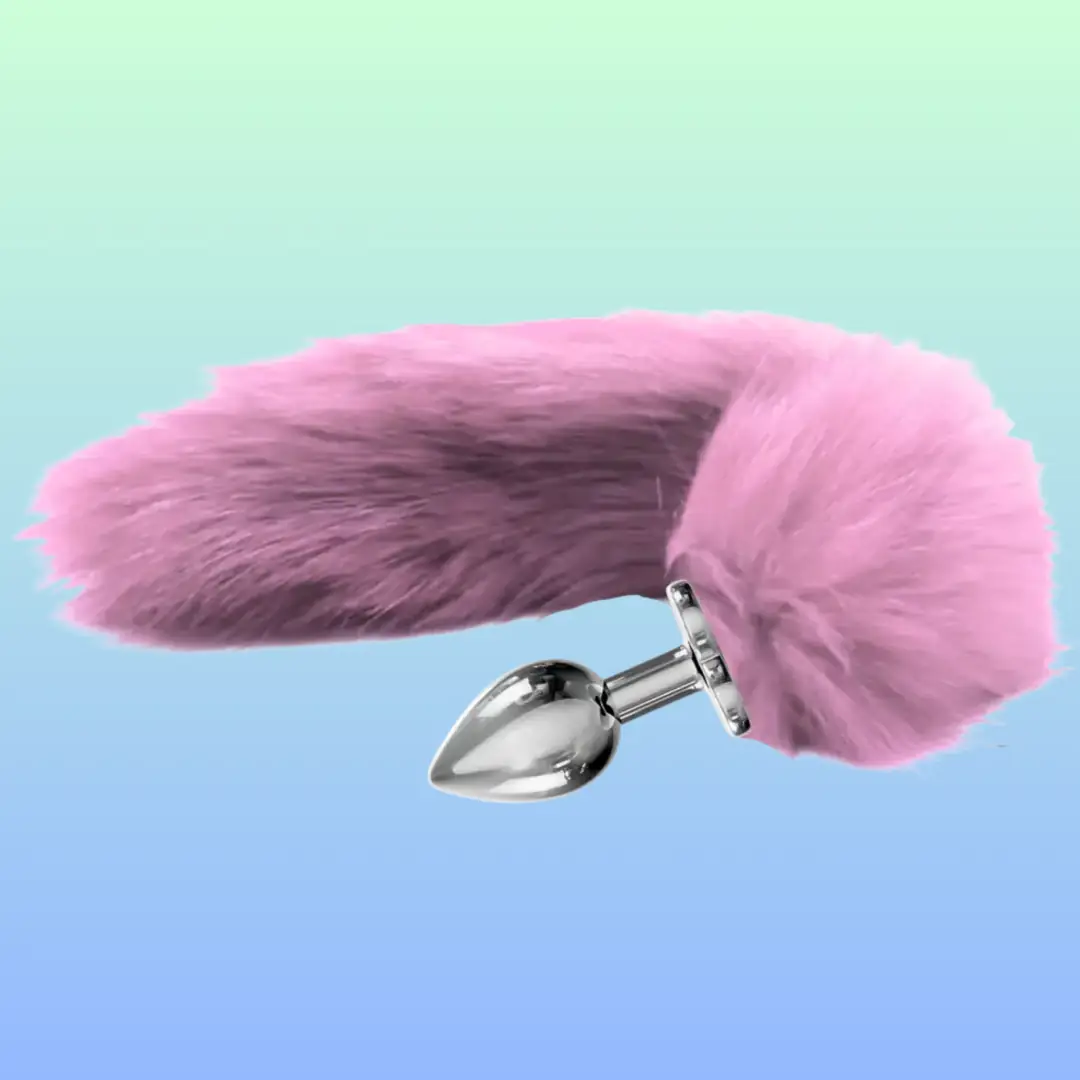 Vişne Love The Anal Fantasy Pembe Tilki Kuyruklu Metal Anal Plug