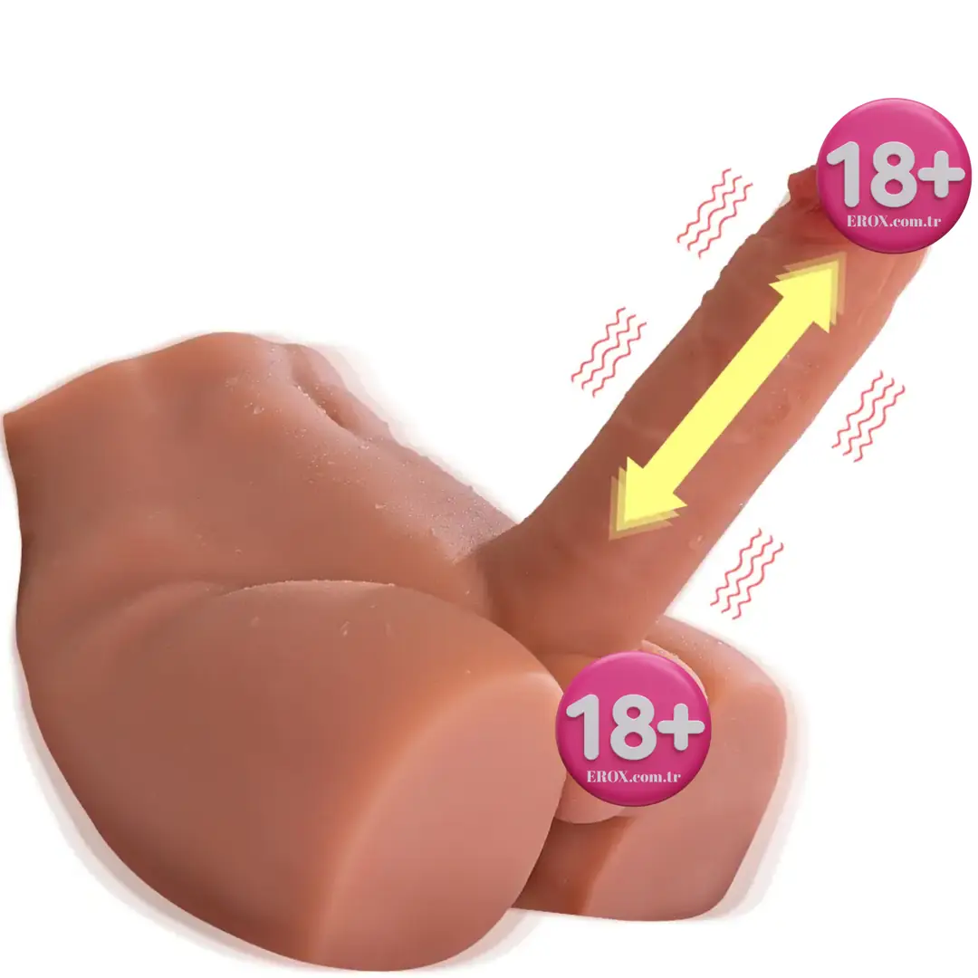 Shequ Peel Hareketli Realistik Erkek Yarım Vücut Masturbator SQ-MAR30022V