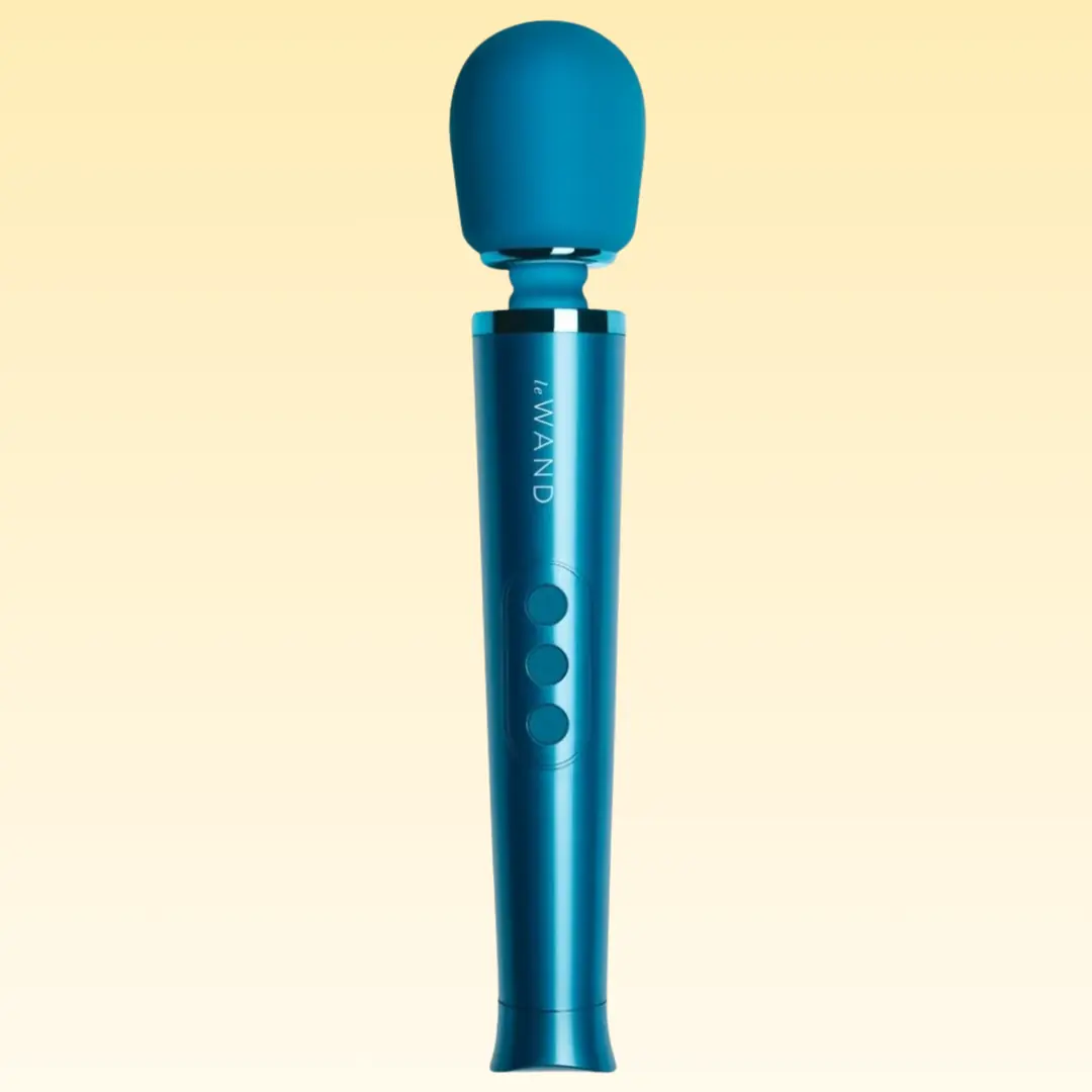 Le Wand Petite Rechargeable Vibrating Body Massager Masaj Aleti - Blue