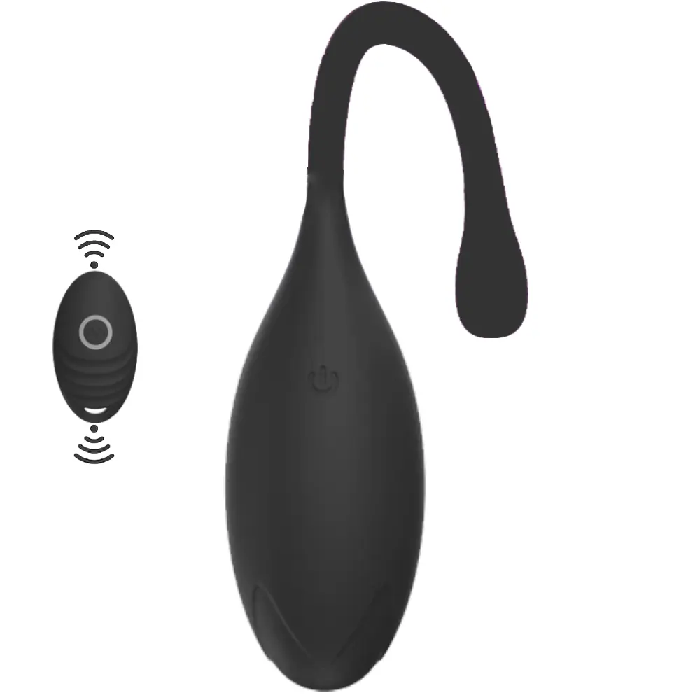 Vişne Benwa Balls Uzaktan Kumandalı Kegel Egzersiz Vibratörü-Black