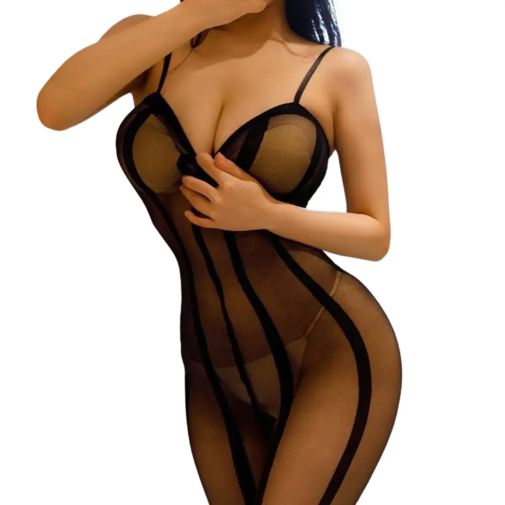 Vişne Fantasy Wear Esnek Seksi Transparan Vücut Çorabı