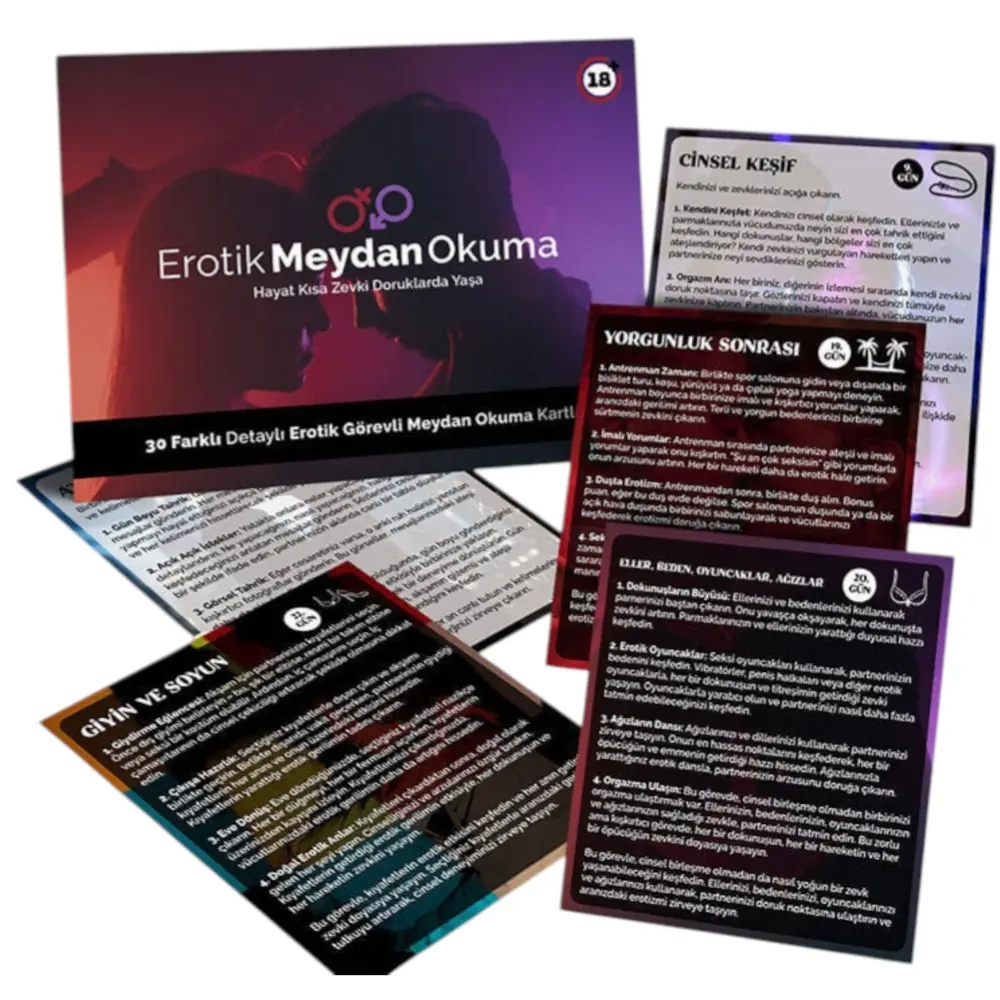 Vişne Erotica Game Erotik Meydan Okuma Kartları