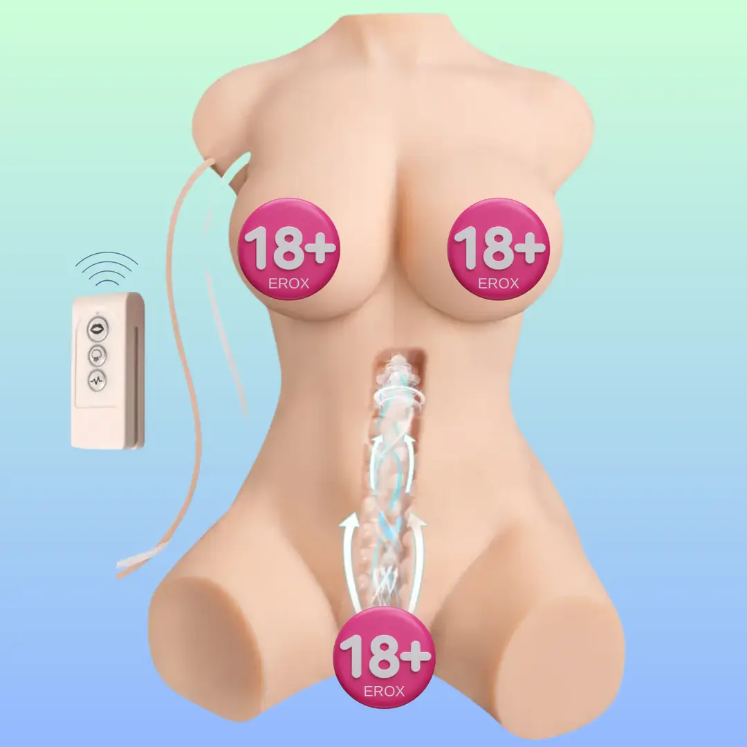 Shequ Merida Emişli ve Titreşimli Yarım Vücut Masturbator SQ-MAS20045
