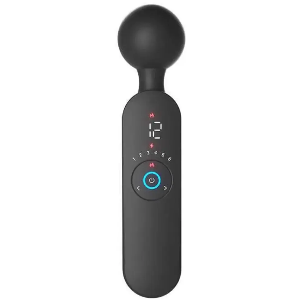 Vişne Ares Clitoral Stimulator Göstergeli ve Isıtmalı Masaj Wand Vibratör