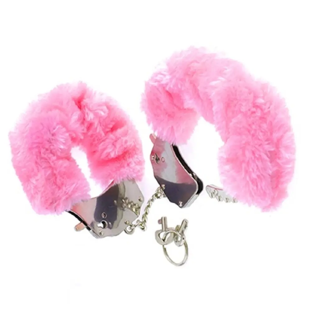 Vişne Fetish Fantasy Series Metalic Hand Cuffs Peluşlu Metal Kelepçe-Pembe