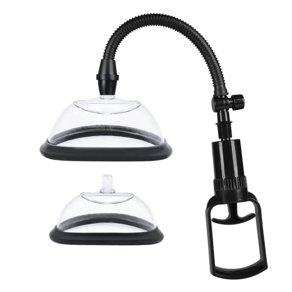 Vişne Vacuum Pussy Pump Değiştirilebilir Başlıklı Vajina Pompası
