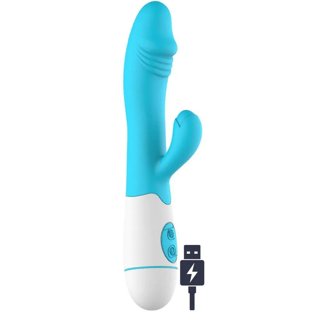 Vişne Mix Vibe 30 Mod Titreşimli Rabbit Vibratör-Blue