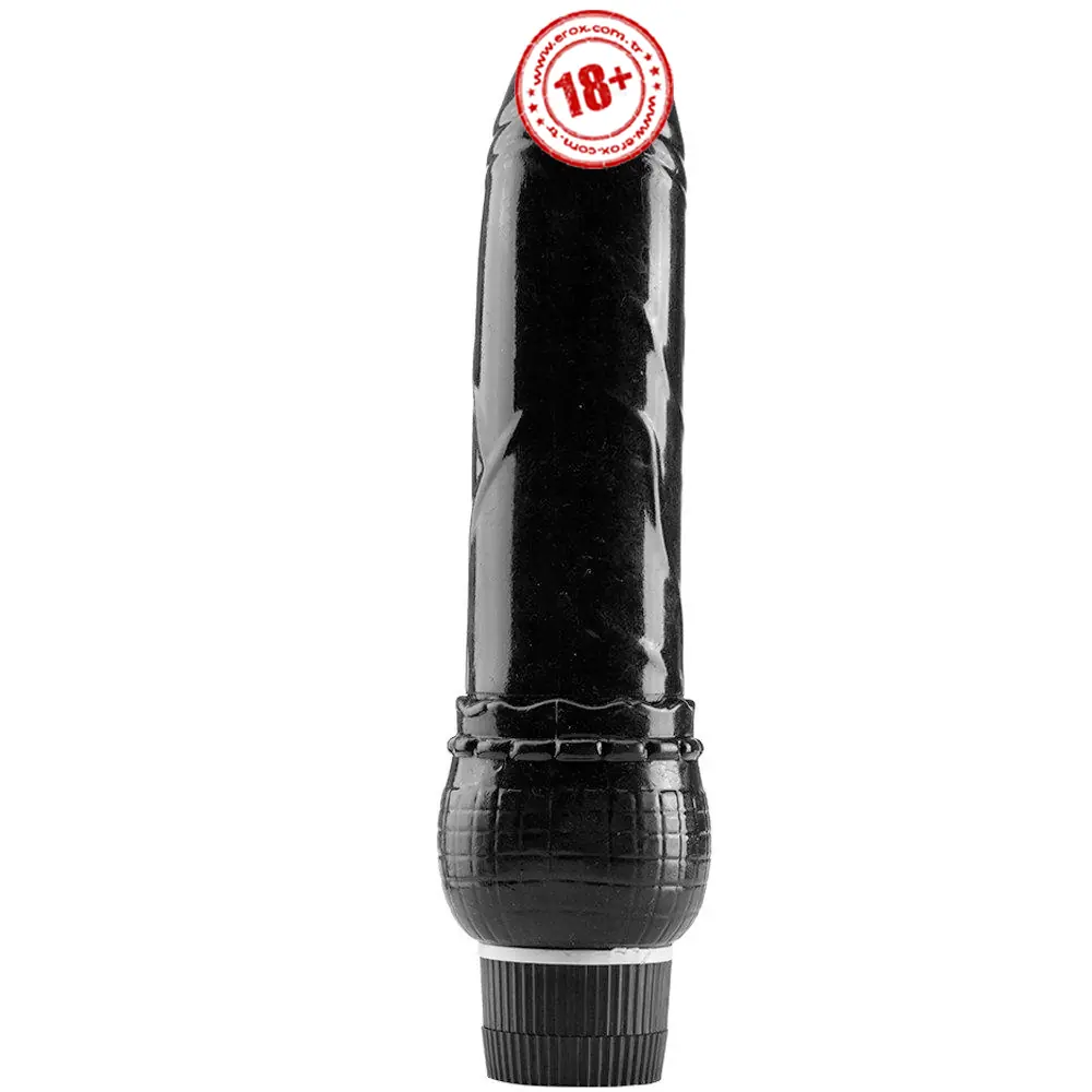 Vişne Vibes Black Kademeli Titreşimli Jel Vibratör 23 Cm