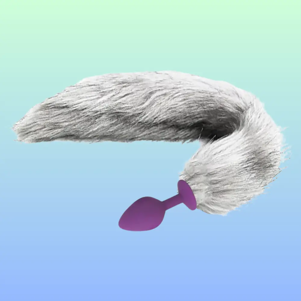 Vişne The Anal Fantasy Tail Mor Silikon Tilki Kuyruklu Anal Plug