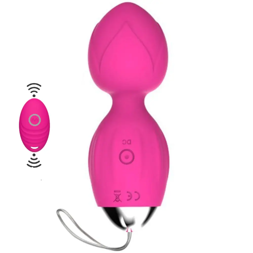 Vişne Exuis Balls Uzaktan Kumandalı Kegel Egzersiz Vibratörü