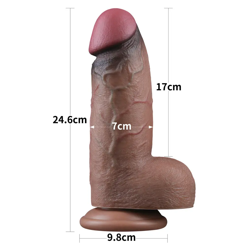 Lovetoy Dual Layered Silicone Cock 25 Cm Realistik Penis LV411061