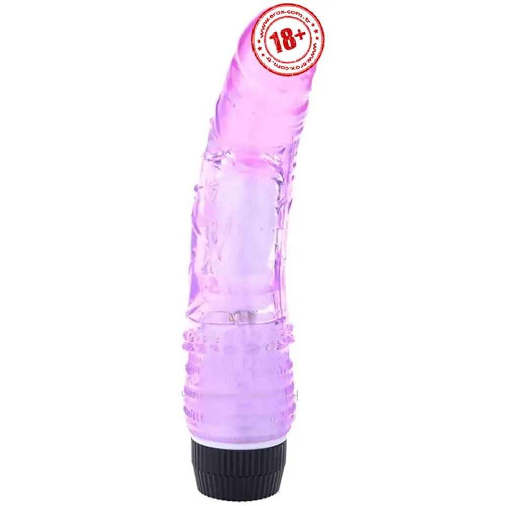Vişne Vibes Waves Purple Kademeli Titreşimli 18 Cm Jel Vibratör