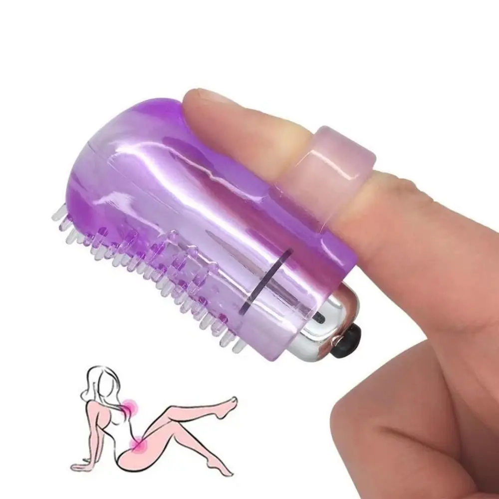 Vişne Finger Vibe Silicone Tırtıklı Parmak Vibratör