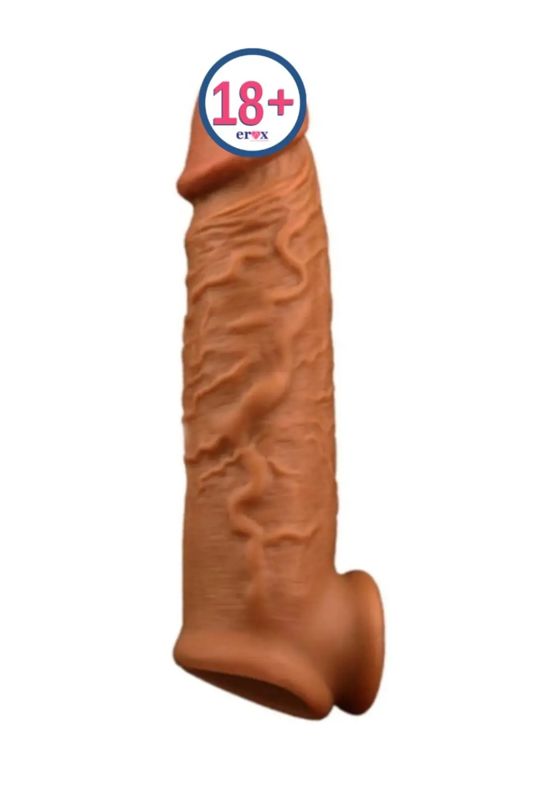 Vişne Testis Destekli Yumuşak Penis Kılıfı