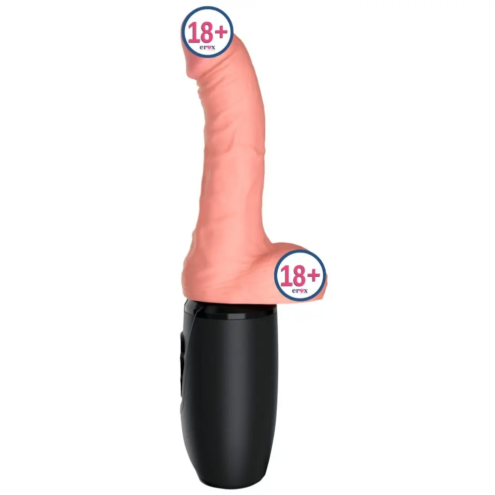 King Cock Plus 6.5 Inch Thrusting Cock With Balls Isıtmalı ve Hareketli Penis