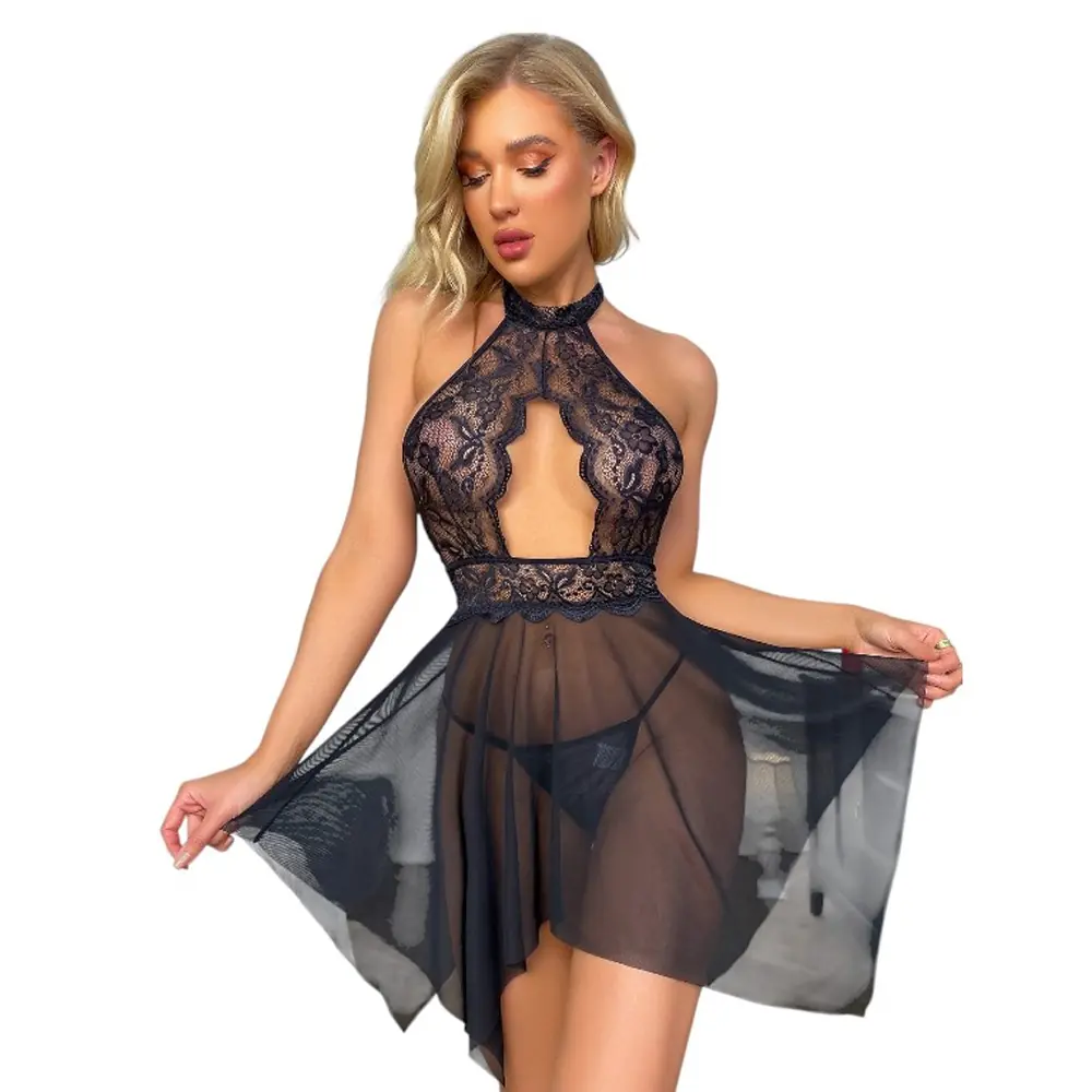 Vişne Fantasy Wear Daria Through Backless Gecelik