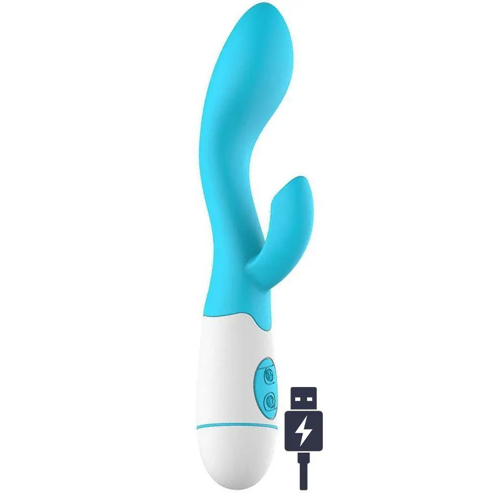 Vişne Mix Vibe Curve 30 Modlu Şarjlı Rabbit Vibratör-Blue