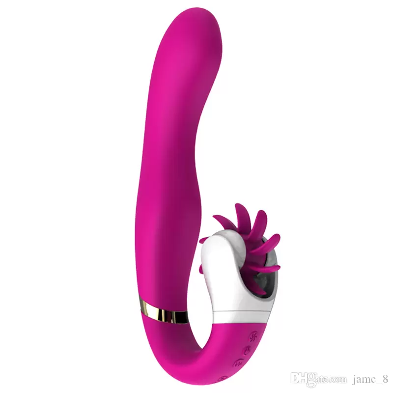 Vişne Dave 2 Purple Hareketli Klitoral Penetrasyon G-Stimulant Vibratör