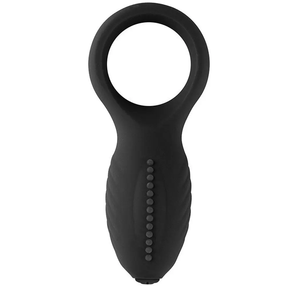 Vişne Nuo Dual Klitoral Titreşimli Penis Halkası Siyah