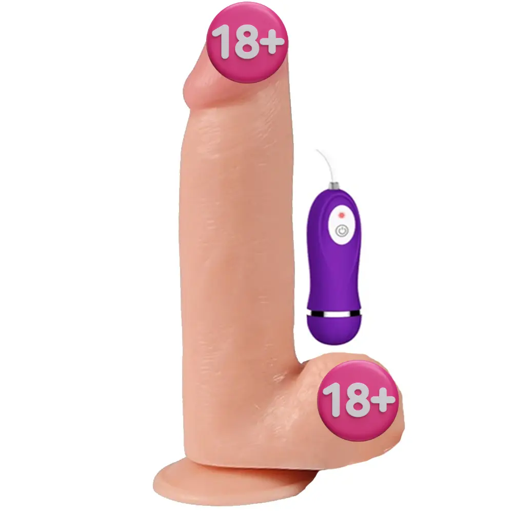 Shequ Phantom Vibrating 20 cm Titreşimli Dildo SQ-WBC10037-V