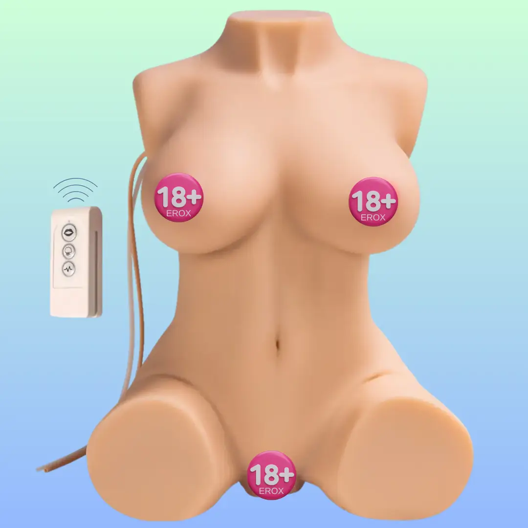 Shequ Jacey Emişli ve Titreşimli Yarım Vücut Masturbator SQ-MAS20020