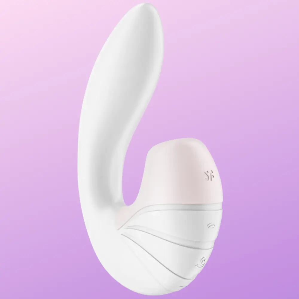 Satisfyer Supernova Insertable Double Emiş Güçlü Vibratör-White
