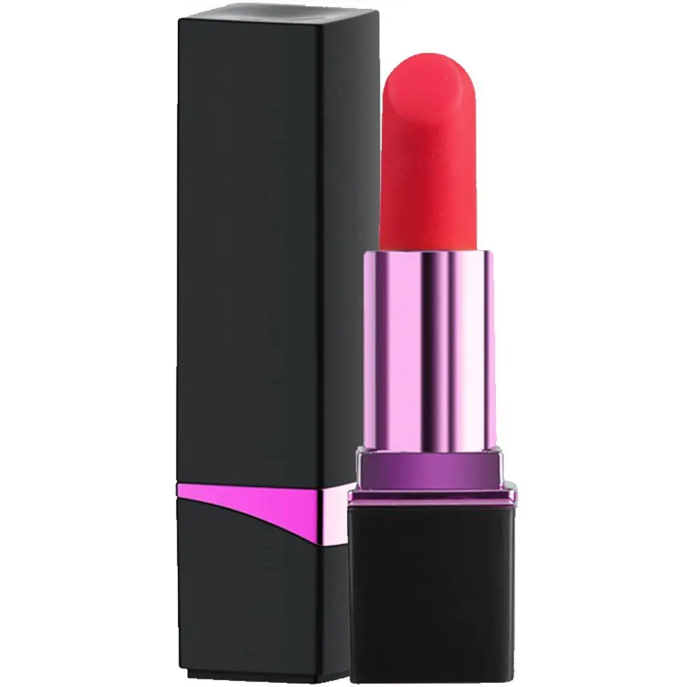 Vişne Lipstick Black Usb Şarjlı 10 Mod Ruj Vibratör
