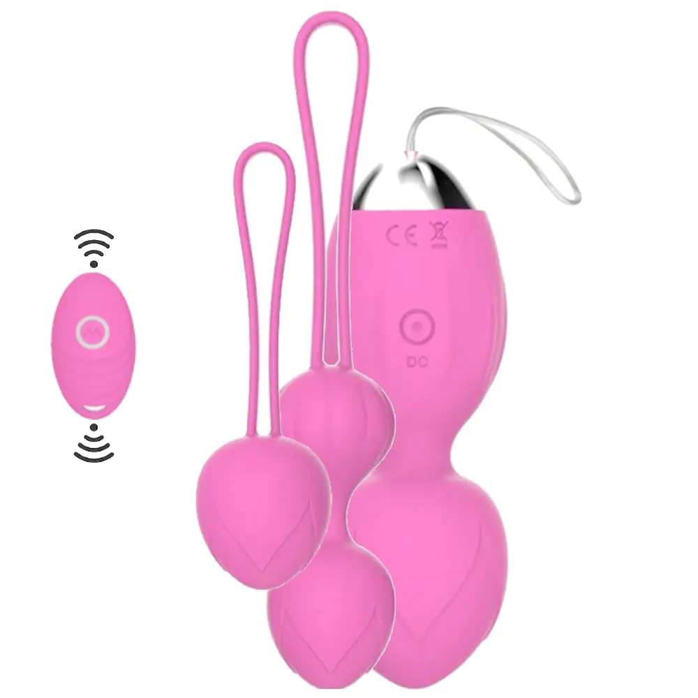 Vişne Exuis Pink Uzaktan Kumandalı Kegel Egzersiz Topu