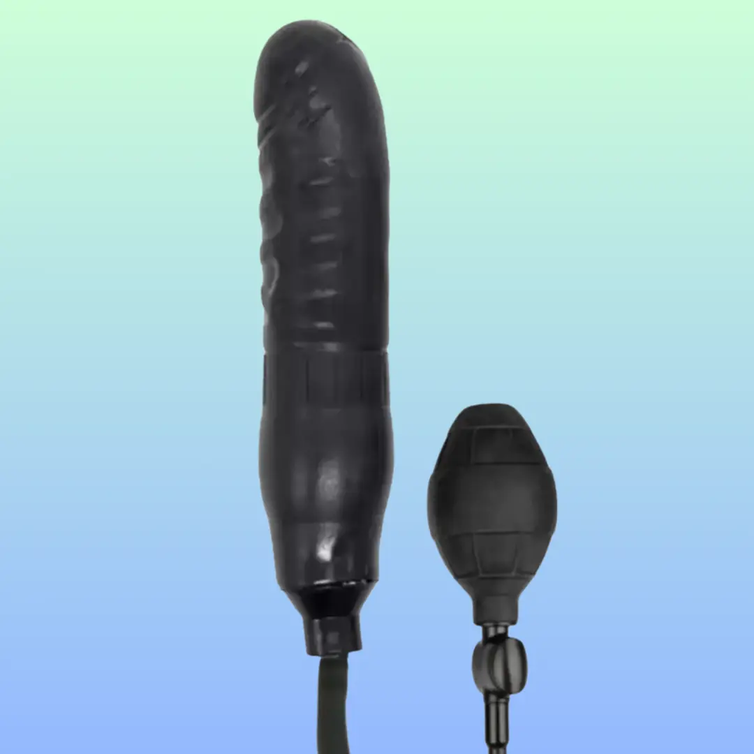 Vişne Anal Fantasy Dick Spand Anal ve Vajinal Şişirilebilir Penis