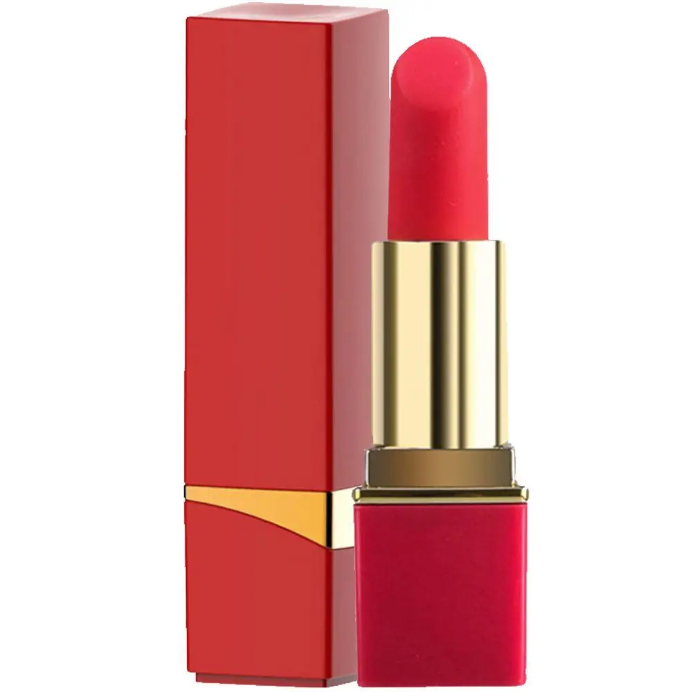 Vişne Lipstick Red Usb Şarjlı 10 Mod Ruj Vibratör