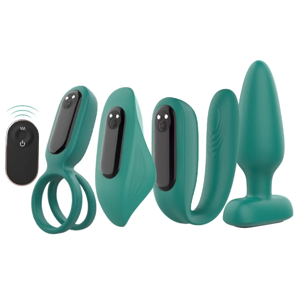 Vişne Love Kit Çiftlere Özel Kumandalı Vibratör Seti