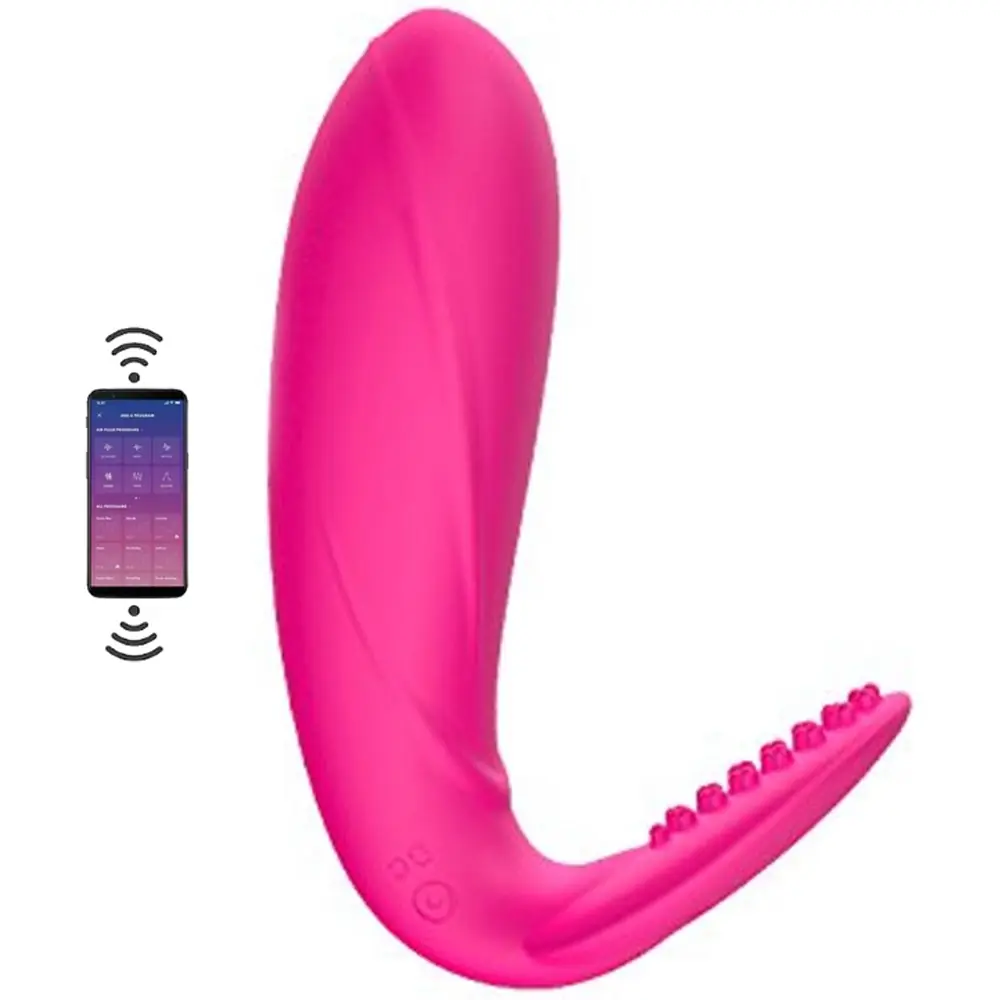 Vişne Red Telefon Kontrollü Giyilebilir Couples Vibratör