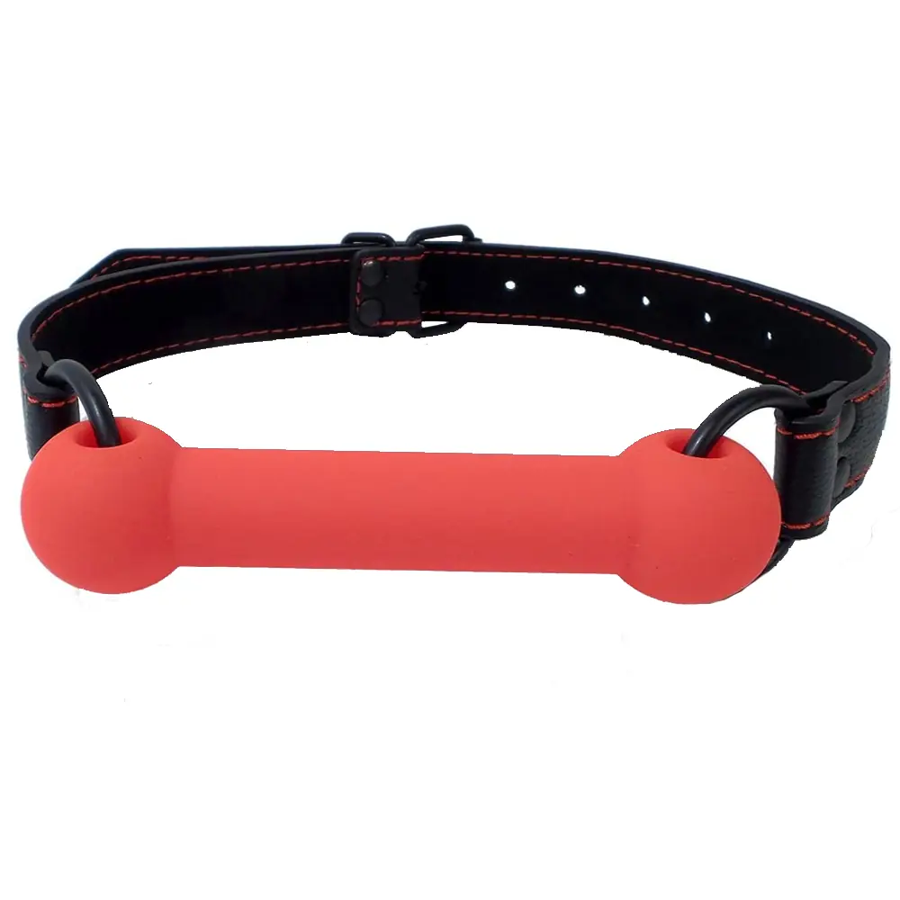 Vişne Fetish Fantasy Horse Bit Gag Ağız Strapon-Kırmızı