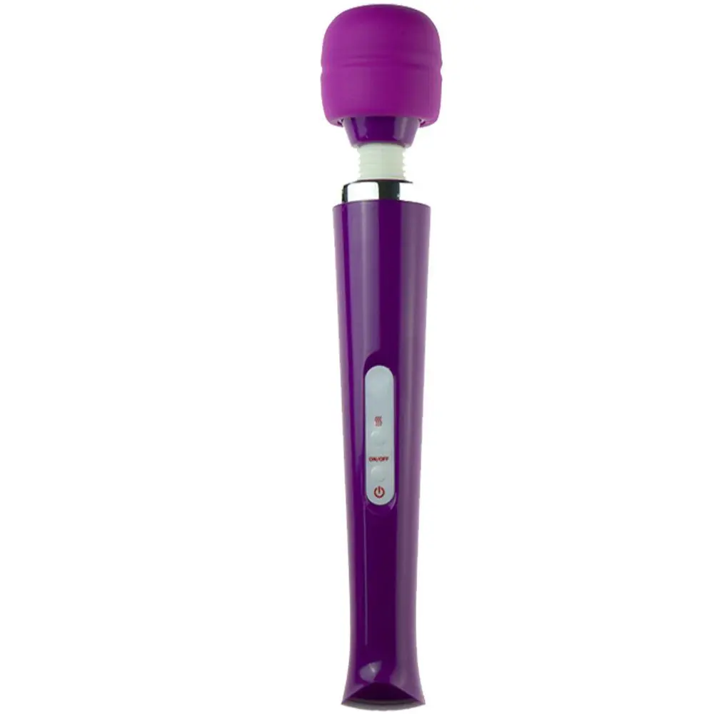 Vişne Magic Massager Purple Profesyonel 10 Modlu Güçlü Masaj Wand Vibratör