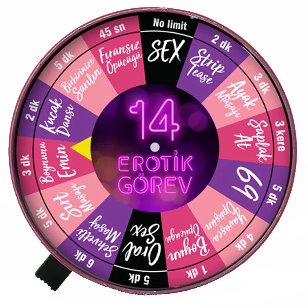 Vişne Erotica Game 14 Görev Oyunu Erotik Çark