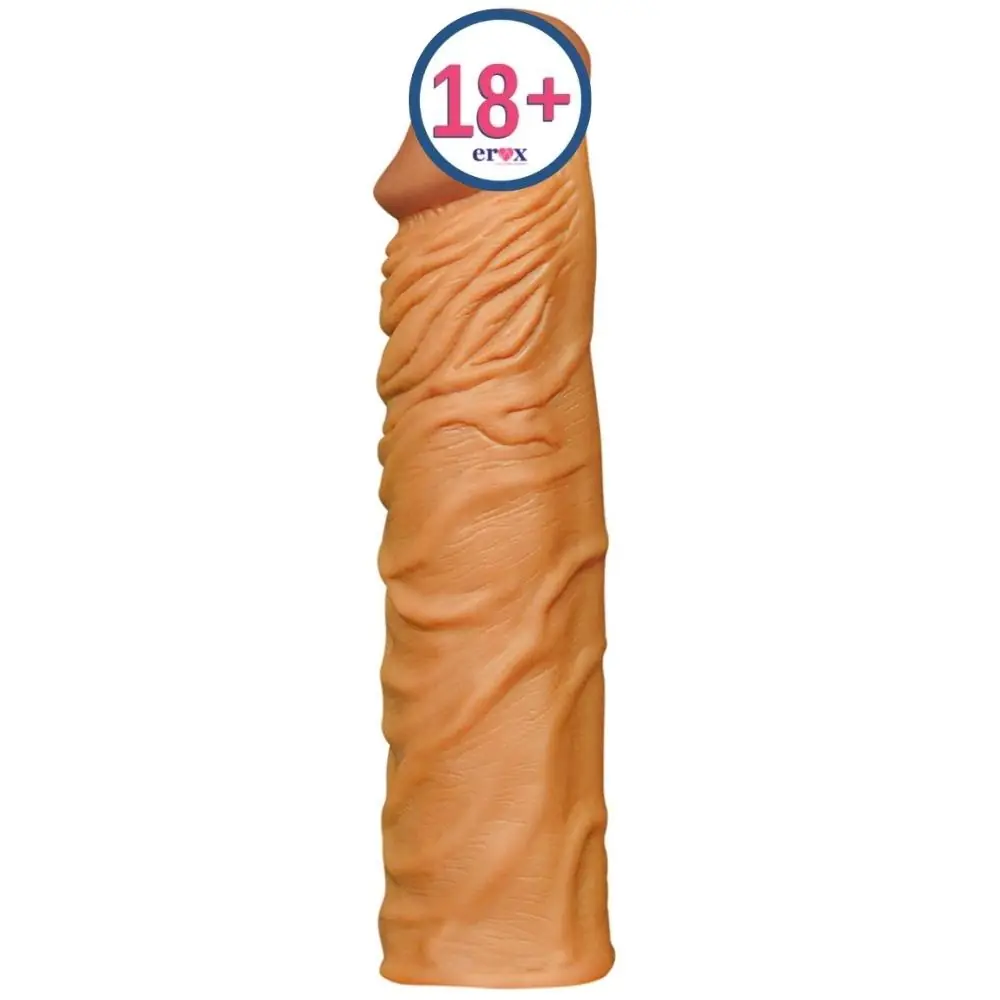 Lovetoy Pleasure X-Tender 5 cm Dolgulu Melez Realistik Penis Kılıfı