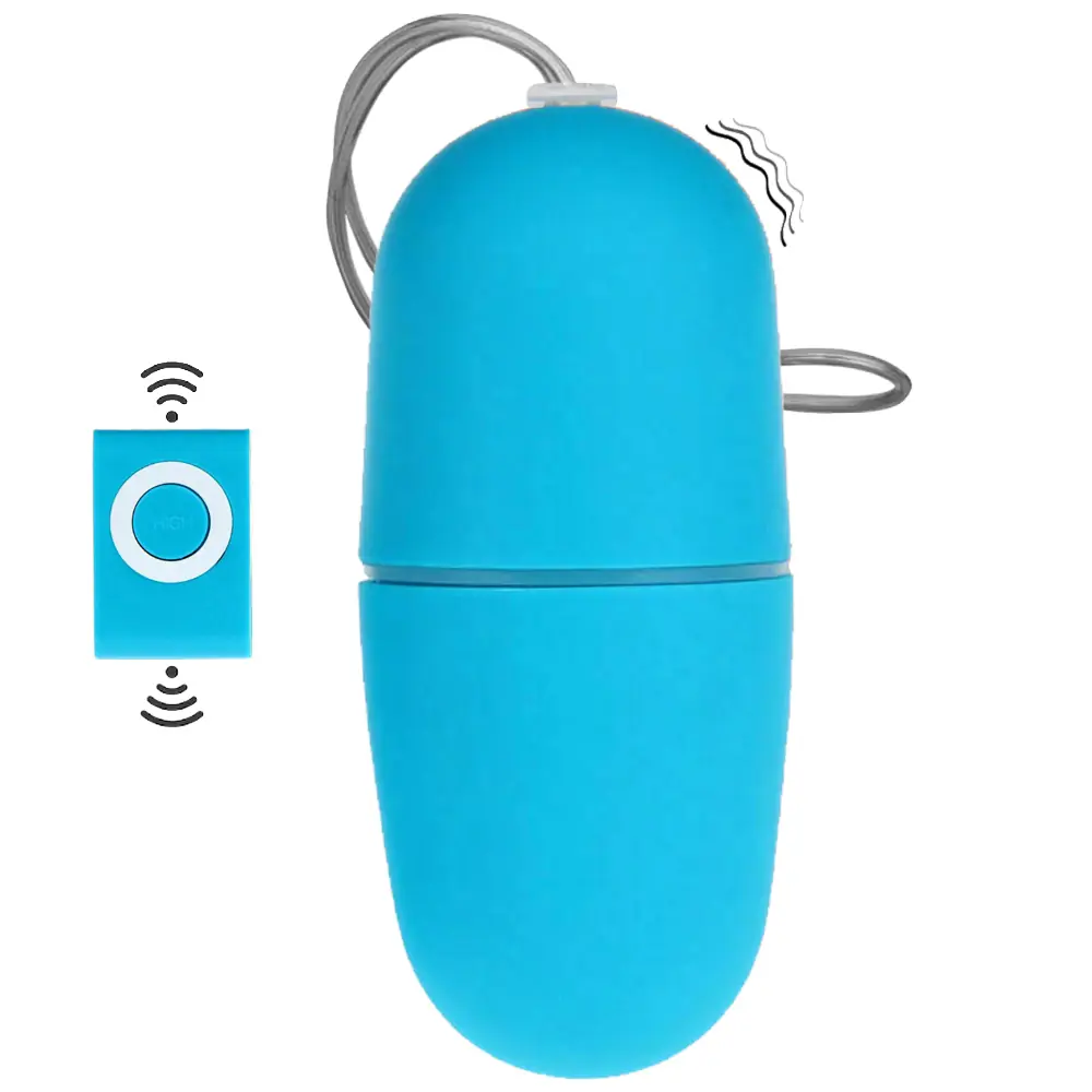 Vişne Exovid 20 Mod Uzaktan Kumandalı Giyilebilir Vibratör-Blue