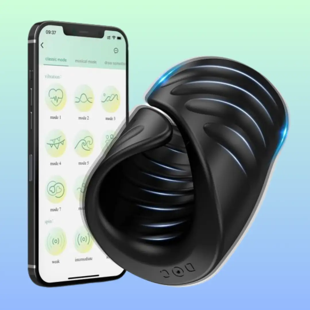 Vişne The Men Masturbation Telefon Kontrollü Mastürbatör Titreşimli Vajina
