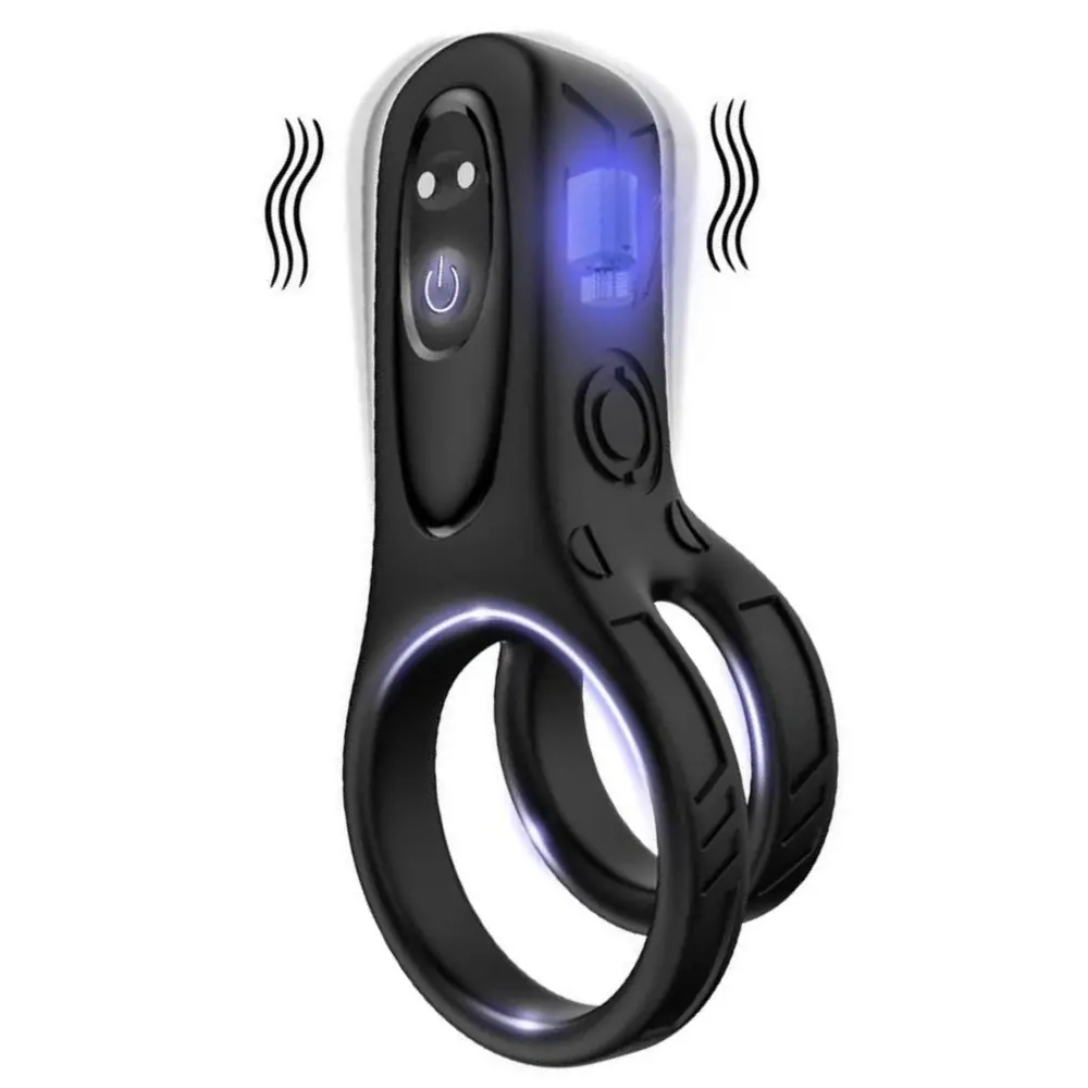 Vişne Clitoral Cock Ring Klitrois Uyarıcı Şarjlı Penis Halkası