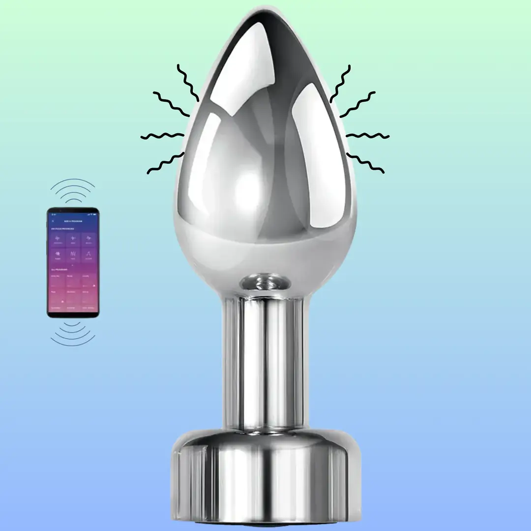 Vişne The Anal Fantasy Telefon Uyumlu 10 Mod Metal Anal Vibratör