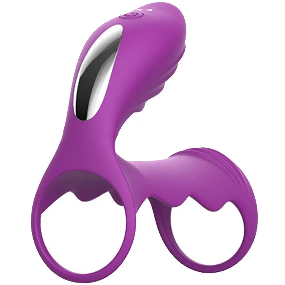 Vişne Cockring Clitoral Stimulation Penis Kafesi Mor