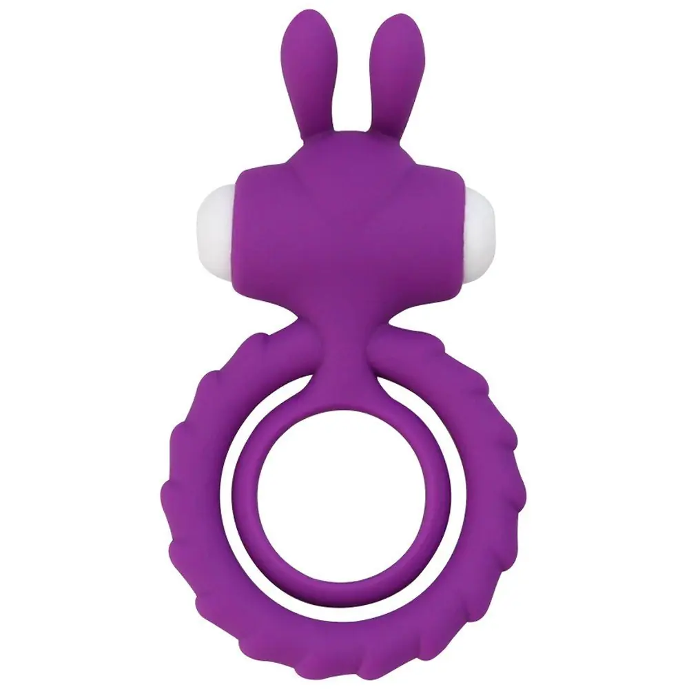 Vişne Nuo Rabbit Klitoral Titreşimli Penis Halkası
